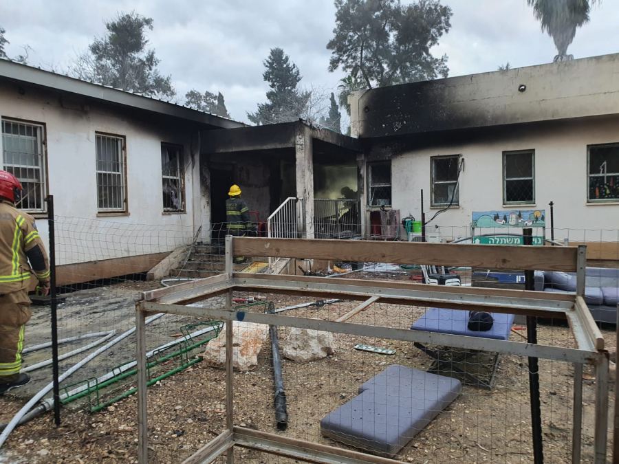 عكا : اندلاع حريق داخل نُزل للشبيبة في يسعور